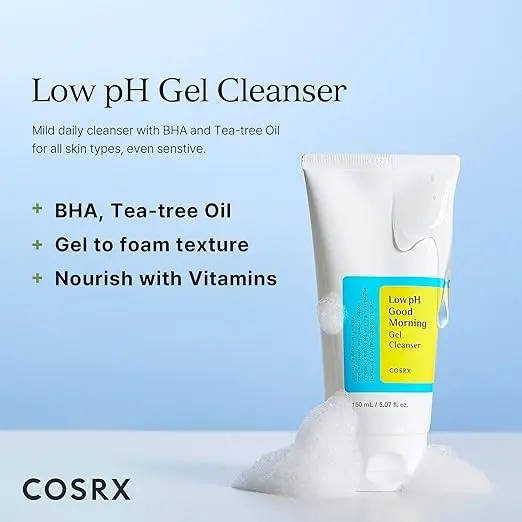 Cosrx Low pH Good Morning Gel Cleanser (150 ML).